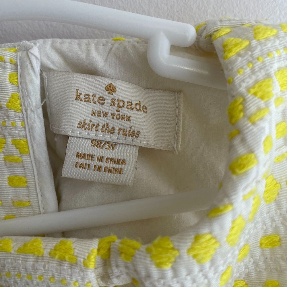 Kate Spade 3T Yellow Shift Dress
